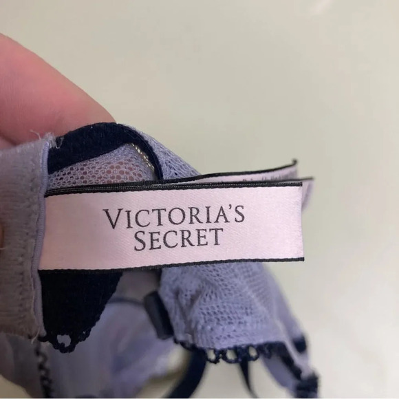 VICTORIA'S SECRET Dream Angels Push Up Without Padding Bra Purple Black 32DD - Picture 4 of 5